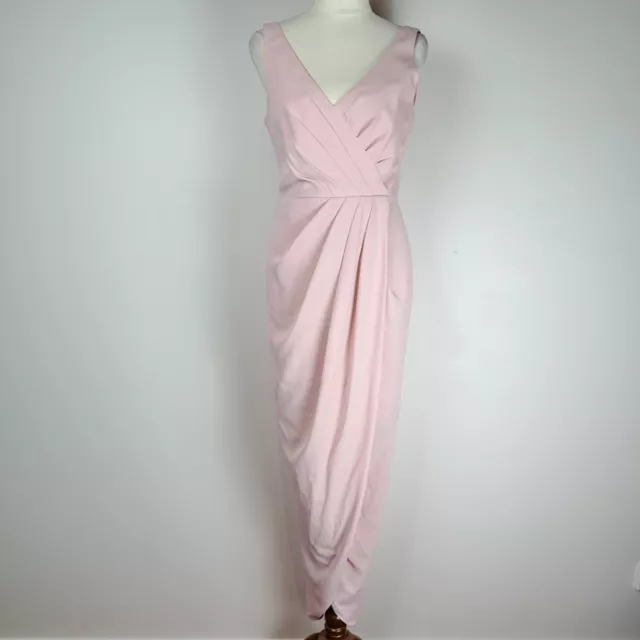 Forever New Womens Dress Size 8 Midi Pink Formal Event Occasion Cocktail Party