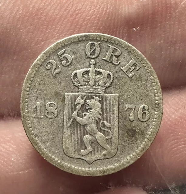 Norway 25 Ore 1876
