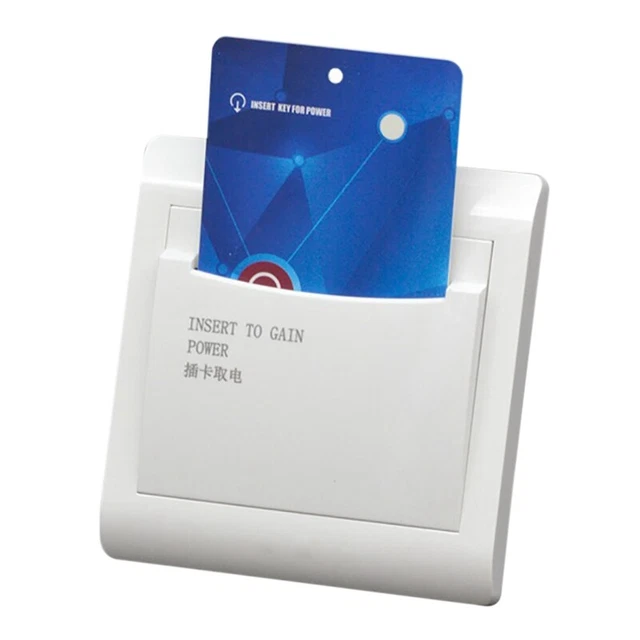 with 3 Card Hotel House Guest Room Wall Reader Switch 40A Energy Saving2889