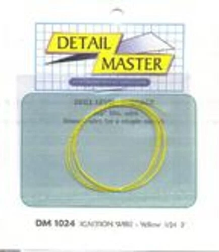Detail-Master 2ft. Ignition Wire Yellow - Plastic Model Vehicle Accessory Kit
