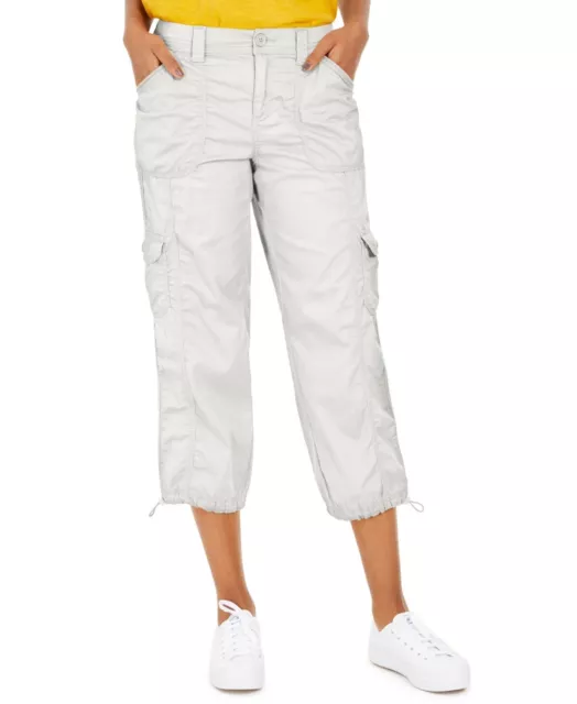 Style & Co Women's Petite Size 6P Cargo Capri Pants, White, NwT