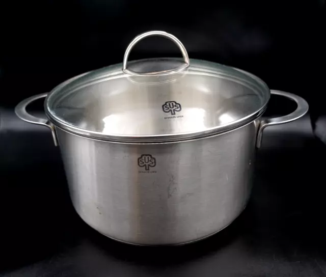 Schulte-Ufer 4 Qt Premium Quality Stainless Steel Pot With Lid GERMANY