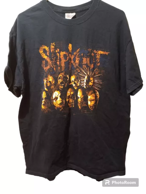 Camiseta Rara 2006 Slipknot Band Members Talla XL Hanes Peso Pesado