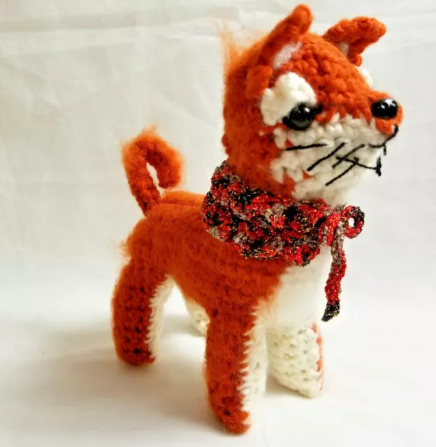Amigurumi Red Shiba Inu Breed Puppy Dog Crochet Handmade Figurines Gifts by Bren