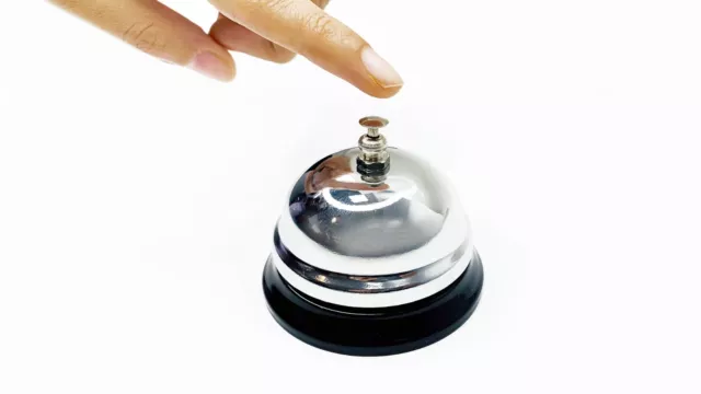 Desk Bell Ring Call Reception Hotel Service Counter Restaurant Office Bar UK