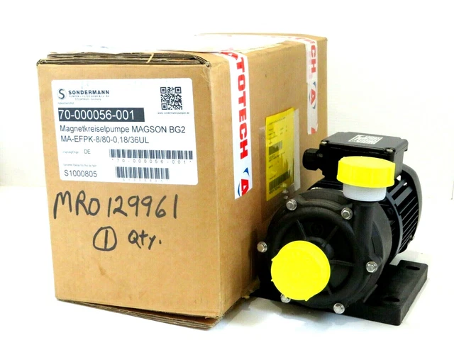 Nuovo SONDERMANN Ma-efpk-8/80-0, 18/36ul Magnetico Pompa Magson BG2
