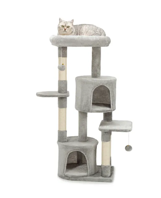 lionto Maison pour chats lodge en bois 77x50x73 cm avec terrasse