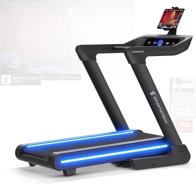 Tapis de course avec inclinaison de 10 % - Tapis de course électrique