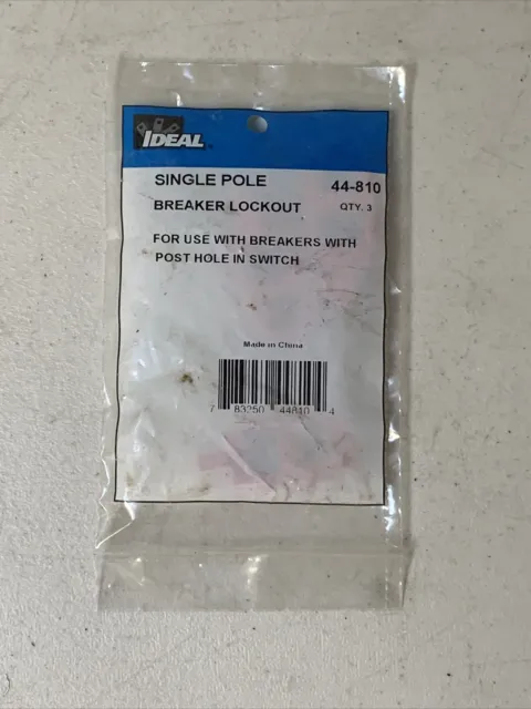 Bag Of (3) Ideal 44-810 Single Pole Breaker Lockout Loto Free Shipping