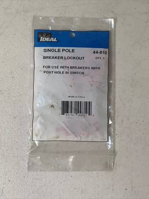 Bag Of (3) Ideal 44-810 Single Pole Breaker Lockout Loto Free Shipping
