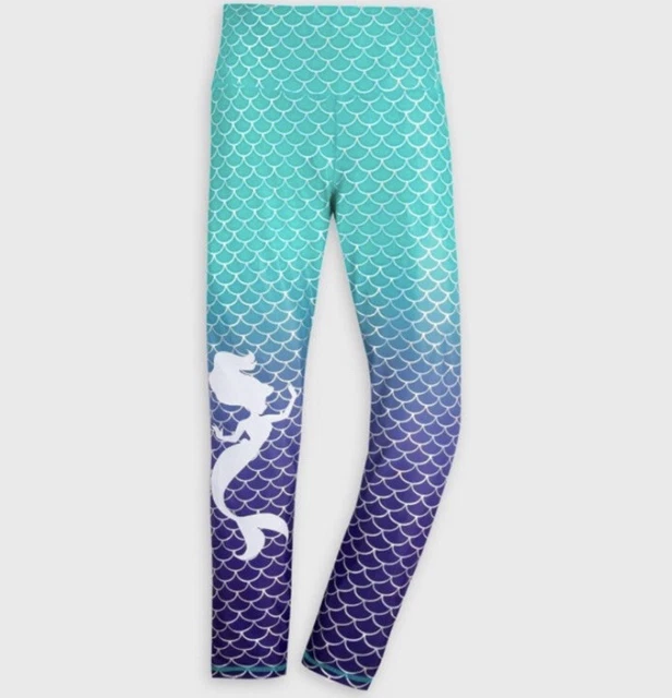 Disney The Little Mermaid Ariel Leggings Junior Women's Deep Sea NWT New  Size L