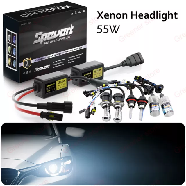 55W H1 H3 H7 H8 H9 H11 9005 9006 CANBUS Car HID Xenon Headlight Ballast Bulb Kit