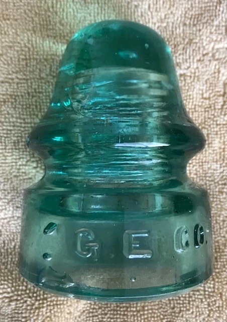 Dark Aqua CD 134 Insulator from Old Dawson City Area