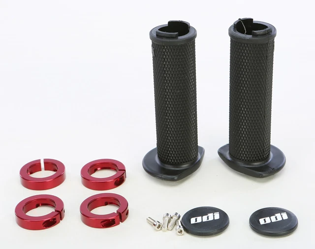 ODI J31RFB-R Atv Ruffian Lockon Grip 120Mm Black/Red Made in USA