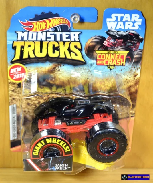 Hot Wheels Monster Trucks Darth Vader, Giant wheels, including crushable car