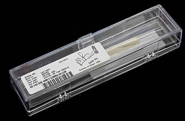 Northrop Grumman ND:YAG 4mm x 82mm .68% AR Laser Cavity Pump Lamp Crystal Rod