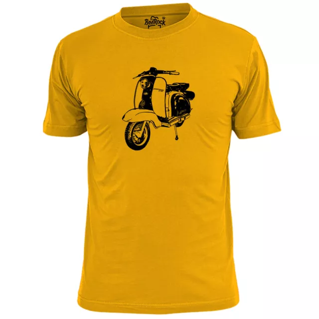 Mens Lambretta Scooter Stencil  T Shirt Mod Jam Weller