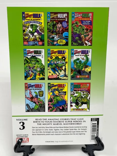 Incredible Hulk Mighty Marvel Masterworks Vol 3 REGULAR Cover New Marvel GN-TPB 2