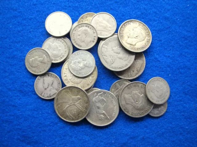 Canada Silver Lot - 24 Coins - Nice Circulated