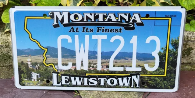 Plaque d'immatriculation Montana CWT213 USA License Plate - Lewistown