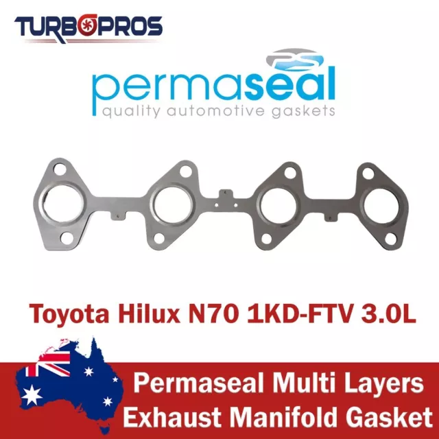 Permaseal Exhaust Manifold Gasket For Toyota Hilux N70 1KD-FTV 3.0L