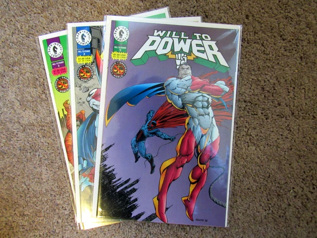 Lot of 3 Will To Power #1, #2 and #3 - Dark Horse 1994