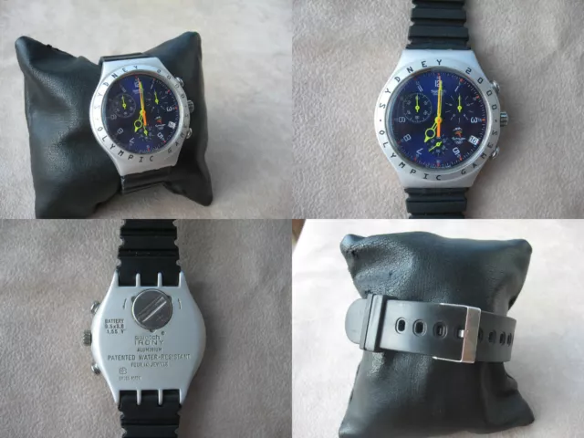 SWATCH IRONY CHRONO Aluminium AG1998 - Rare Vintage Watch - Orologio