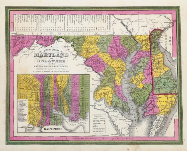 155 antique maps MARYLAND STATE history old GENEALOGY road DVD