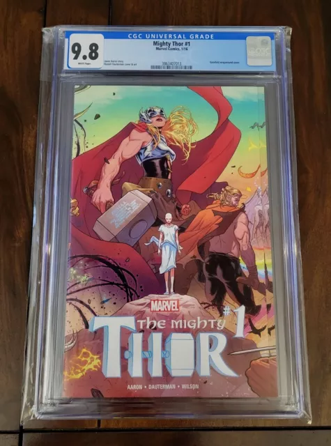 Mighty Thor #1 CGC Graded NM/M 9.8 White Pages; Jason Aaron; Marvel Comics