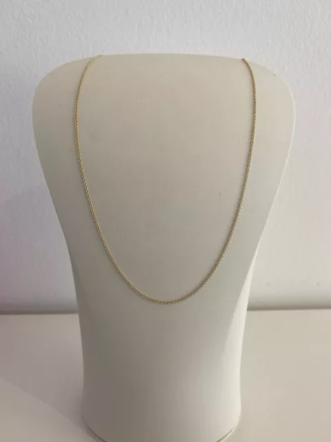 18K Yellow Gold Tiffany & Co Elsa Peretti Rolo Link Chain 16"