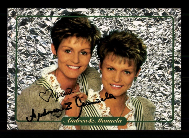 ANDREA UND MANUELA Autogrammkarte Original Signiert BC 189338 EUR 1