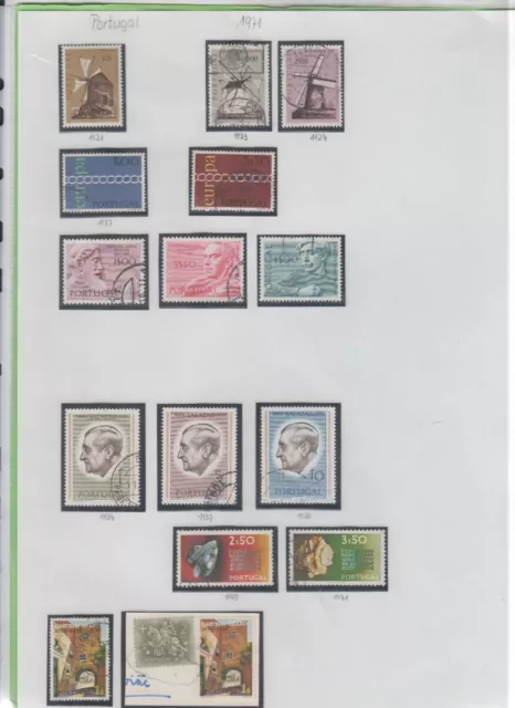 417 - Portugal -  Lot aus dem Jahr  1971        gestempelt