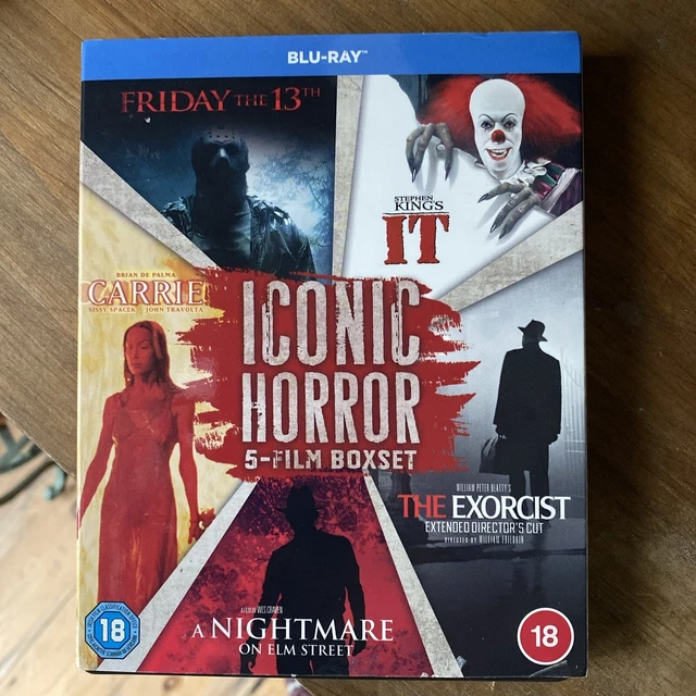 HORROR 5-FILM COLLECTION (Blu-ray) Exorcist, Carrie, Friday The 13th ...