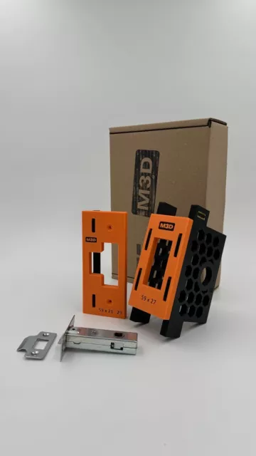 M3D Carpentry Latch Jig - B&Q Tubular Latch 80 mm - 35/44 mm Doors