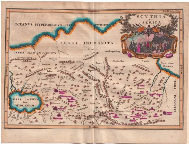 1701, Scizia e Serica incisione su rame, dal Cellario Cellarius