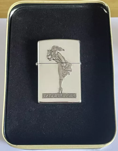 Rare Zippo Lighter 1935 The Varga Girl Windy 1993 Coty Limited Edition In Tin