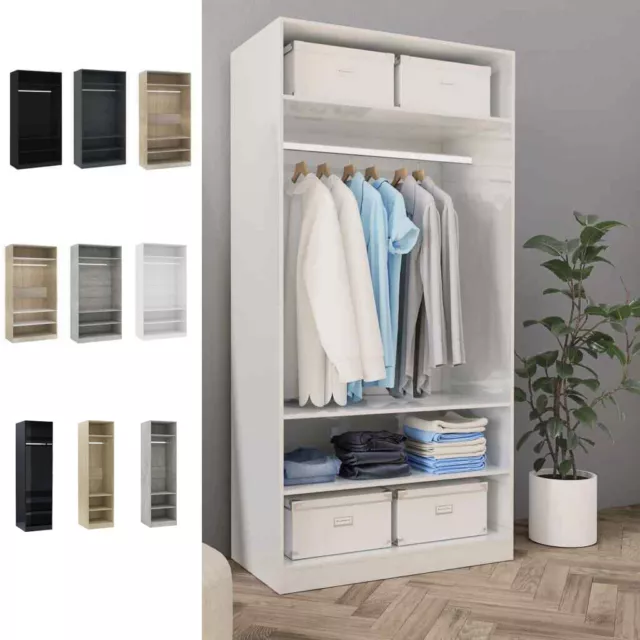 vidaXL XXL Garderobenschrank Kleiderschrank offen Garderobe für Schlafzimmer