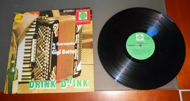 dischi vinile 33 giri- LP -la fisarmonica di gigi botto vol 7 drink drink