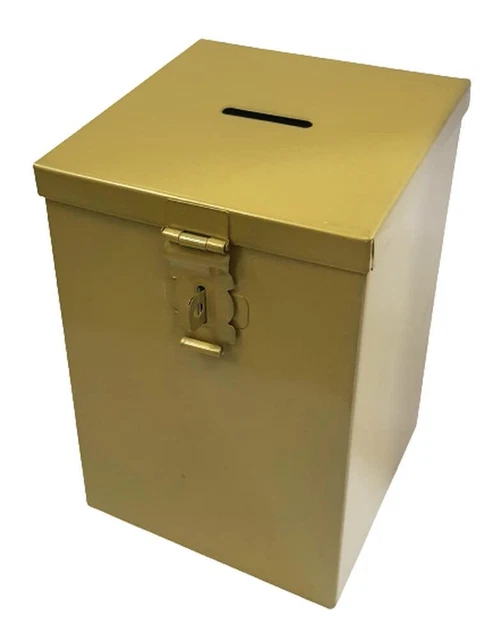 Stainless Steel Money Bank/Piggy Bank Color (Gold) Gift for Kids & Adults US