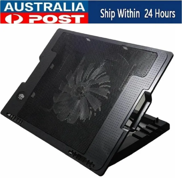 Portable Gaming Laptop Cooling Pad USB Ports Computer Fan Stand Cooler Table NEW