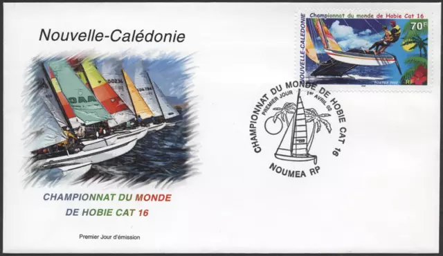 Neukaledonien 2002 "Segel-Weltmeisterschaft" Segeln Crew, MiNr 1264 auf FDC