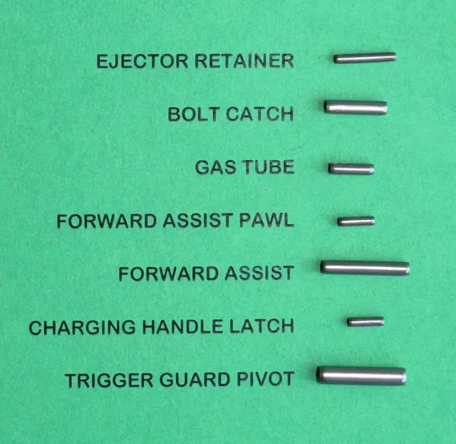 21 Spiral Coiled Roll Pins Combo Pack--Three 7-Pin Sets For 3 Rifles.. Usa