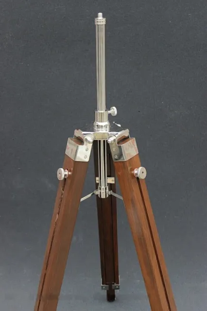 Nautical Shade Stand Tripod Lamp Nautical Teak Wood Tripod Floor Lamp Stand