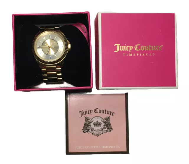 Juicy Couture Women's 1900929 Stella Gold Colored Bracelet Watch