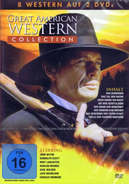 DOPPEL-DVD NEU/OVP- Great American Western Collection - 8 Filme