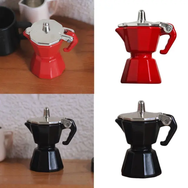 1:6 Scale Miniature Coffee Machine Dolls House Espresso Machine Mini Tiny Coffee  Maker for Dollshouse 