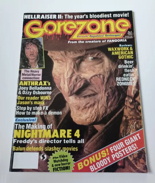 Gorezone Magazine #4, November 1988, O'Quinn Studios
