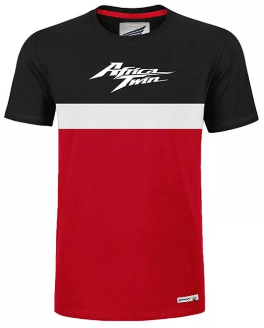 T-Shirt Honda Africa Twin Tshirt Black Et Red