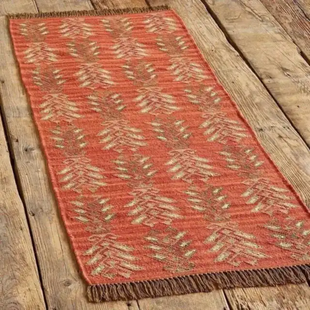 Kilim Rug Runner Handmade Rug Home Decor Rectangle Wool Jute Living Room Carpet