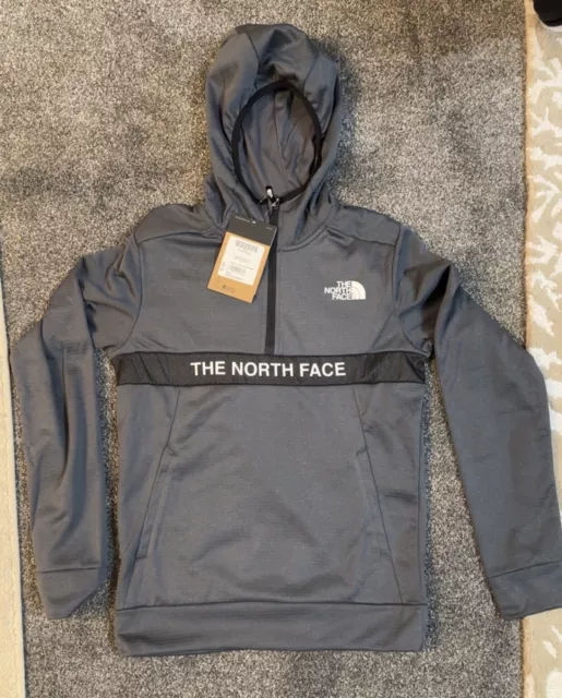 The North Face Junior Ampere 1/4 Zip Hoodie Grey Youth Size Boys XL RRP £65 NEW 3